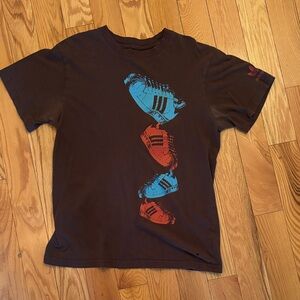 Adidas Chocolate Tee with Superstar Sneaker Design